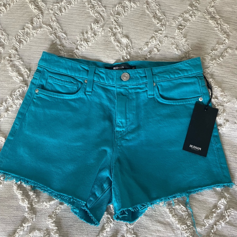 Hudson teal shorts